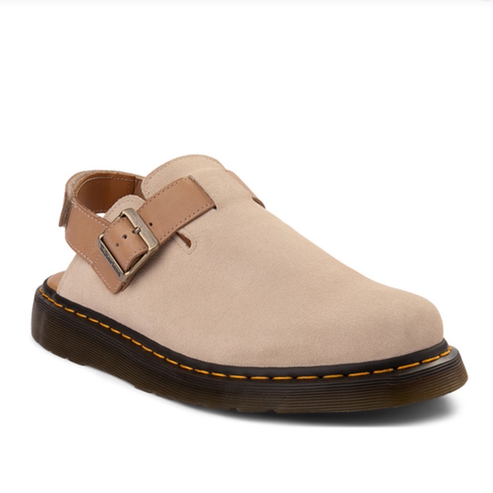 Size 9w Dr. Marten Jorge Mules in Parchment